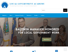 Tablet Screenshot of localgovernmentacademy.org